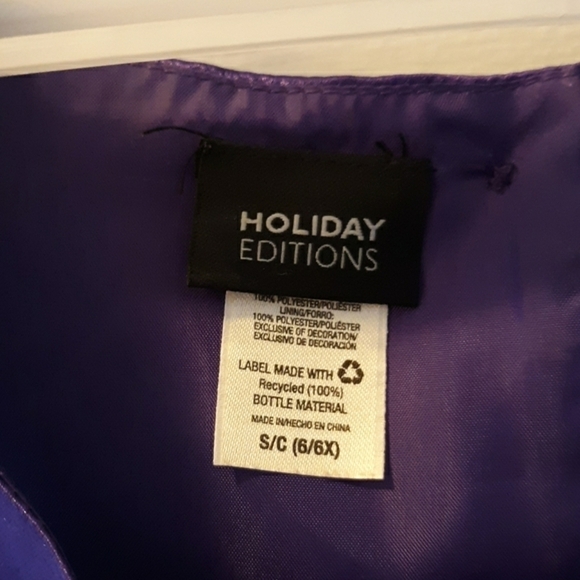 Holiday Editions size 6 purple fancy dress - Picture 3 of 4